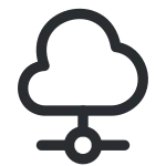 Cloud Connection SVG Icon